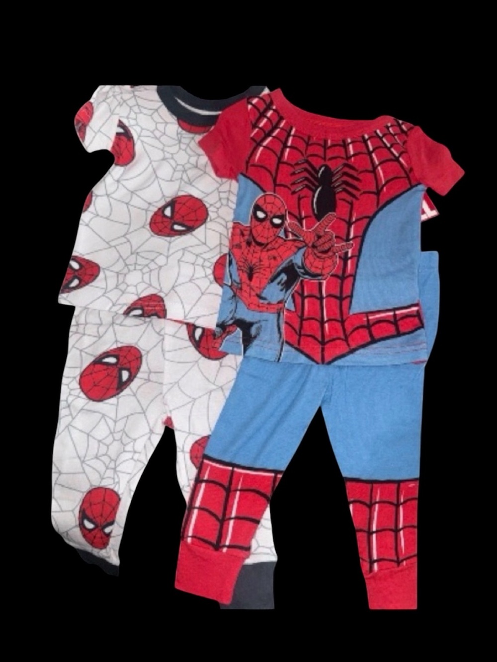 Spiderman Suit & Spider-Man Head Kids Pajama Set Size 4T